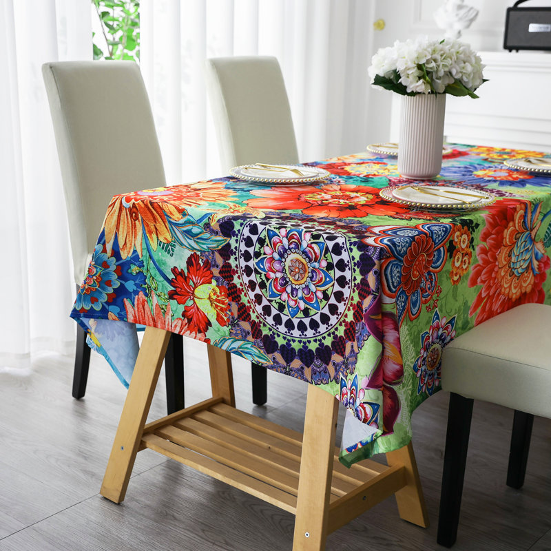Dakota Fields Tablecloth, Original Design Hand Drawing Art Print